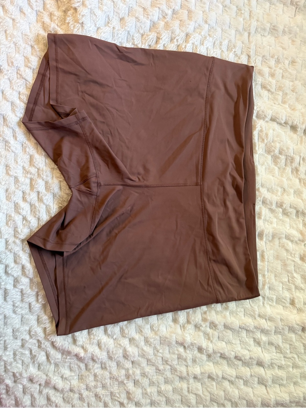 Old Navy Power Soft High-Rise Bike Shorts in mauve Brown